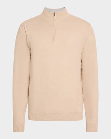 Peter Millar Men's Coolspun Quarter-Zip Sweater