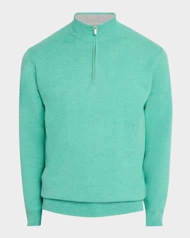 Peter Millar Men's Coolspun Quarter-Zip Sweater