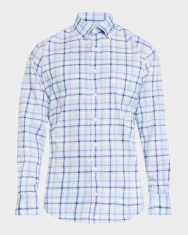 Peter Millar Men's Chambly Crown Lite Cotton-Stretch Sport Shirt
