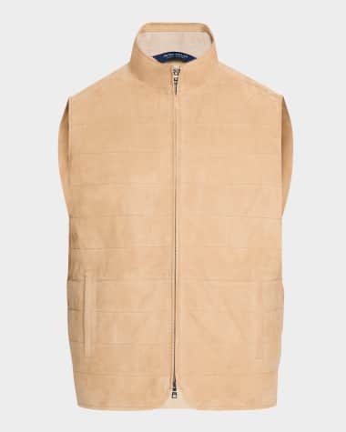 Peter Millar Men's Featherweight Suede Vest