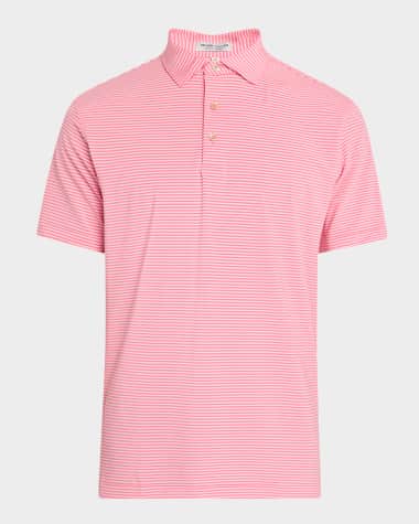 Peter Millar Men's Hales Performance Stripe Polo Shirt