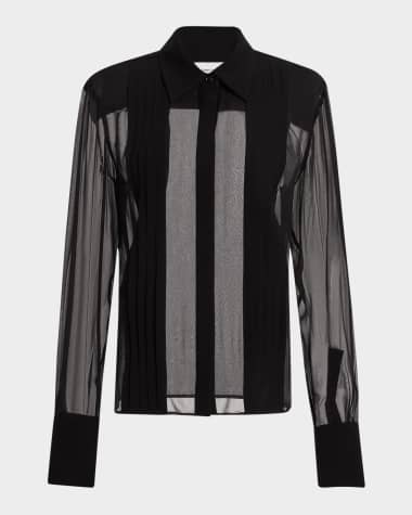 Sans Faff Meghan Panelled Silk Blouse