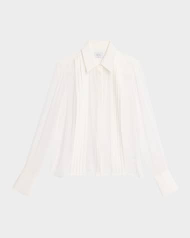 Sans Faff Meghan Panelled Silk Blouse
