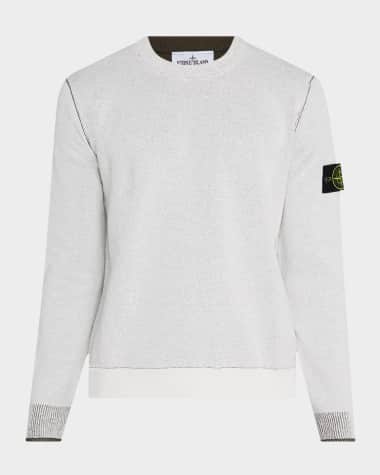 Stone Island Men's Contrast-Trim Crew Sweatshirt