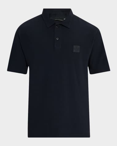 Stone Island Men's Ghost Crepe Cotton Polo Shirt