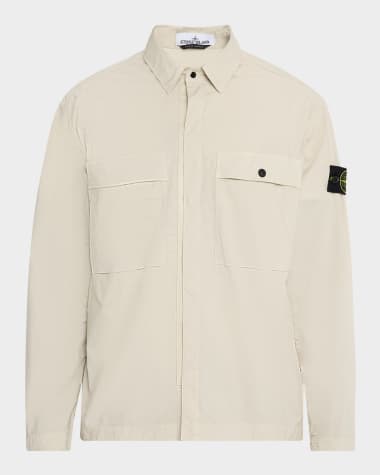 Stone Island Men's Stretch Cotton Tela Overshirt