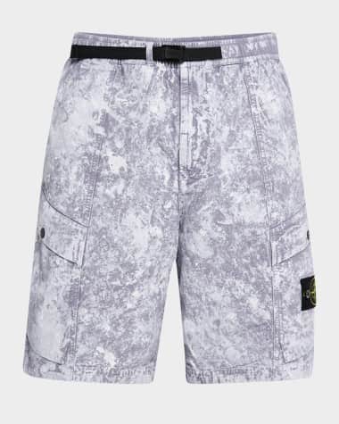 Stone Island Men's Marbled Cargo Shorts