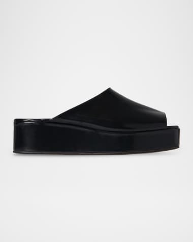 THE ROW Emi Flatform Leather Sandals