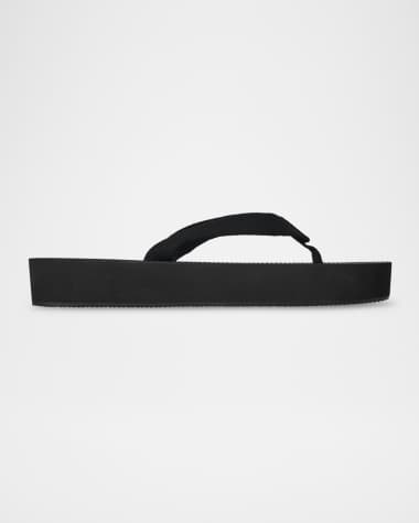 THE ROW Dune Cotton Flatform Thong Sandals