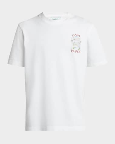 CASABLANCA Men's Le Passage Greek Dome Jersey T-Shirt