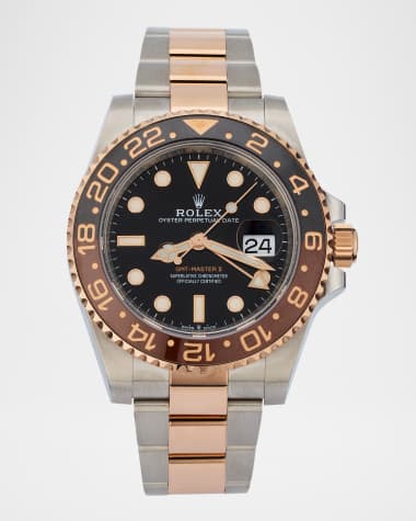 Vintage Watches Rolex 18K Rose Gold, Stainless Steel and Ceramic GMT-Master II 40mm Vintage Current Watch