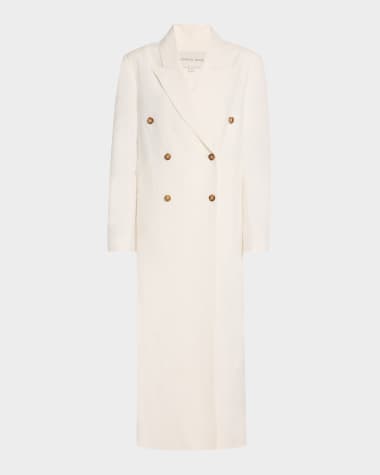 Loulou Studio Temo Long Double-Breasted Coat
