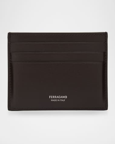 Ferragamo Men's Classic Leather Card Holder