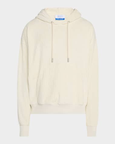 Off-White Men's Allover-Logo Terry Skate Hoodie
