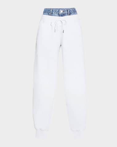 SER.O.YA Klara Mixed-Media Sweatpants