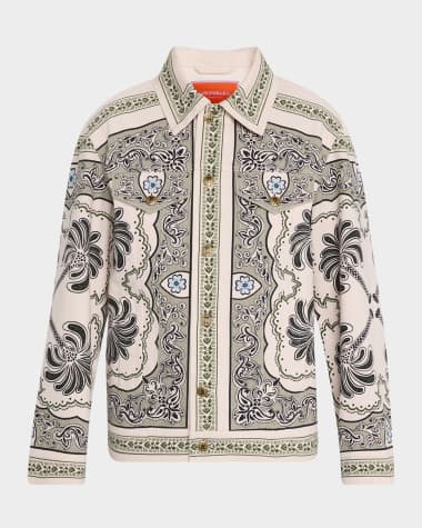 La DoubleJ JJ Mirage-Print Jean Jacket