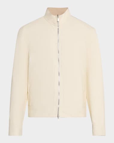 Brunello Cucinelli Men's Two-Tone Reversible Leather Jacket
