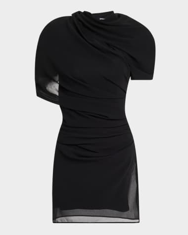 Jacquemus La Castagna Draped Mini Dress