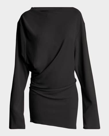 Jacquemus Croisiere Draped Backless Mini Dress