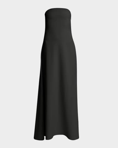 Jacquemus Strapless Bustier Drape Gown