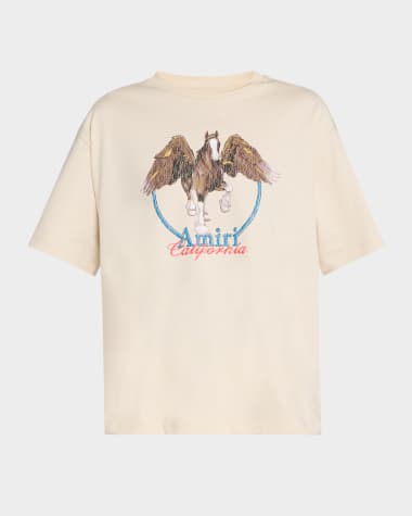 Amiri Logo Pegasus Oversized T-Shirt