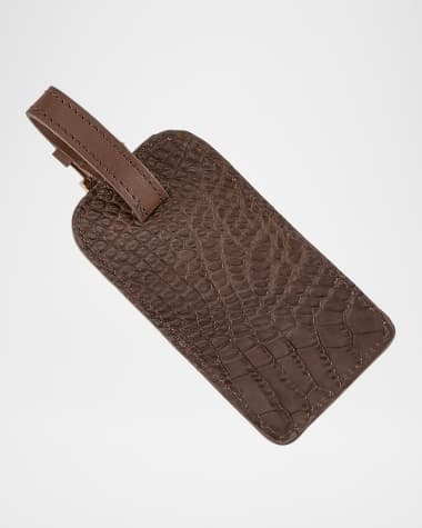 Graphic Image Men's Genuine Alligator Luggage Tag