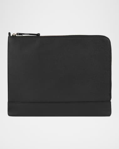 Graphic Image Men's Zip-Around Leather Portfolio Case