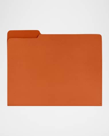 Graphic Image Men's Leather File Folder