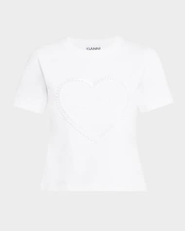 Ganni Heavy Cotton Heart T-Shirt