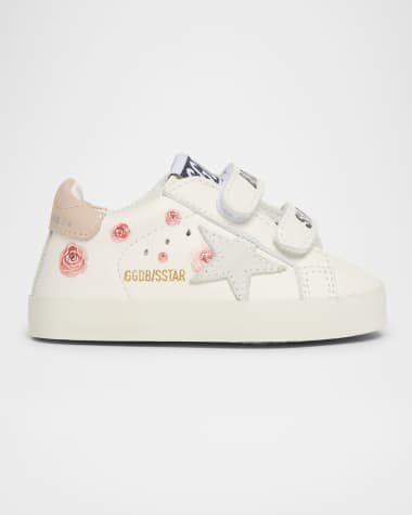 Golden Goose Girl's Baby School Nappa Leather & Suede Sneakers, Baby