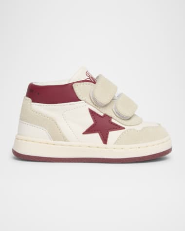 Golden Goose Boy's June Two-Toned Leather Sneakers, Baby