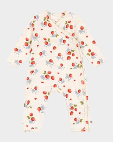 Konges Slojd Kid's Fruit Motif Coverall, Size Premie-6M