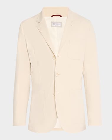 Brunello Cucinelli Men's Patch-Pocket Single-Breasted Sport Coat