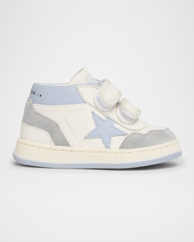 Golden Goose Boy's June Nappa Leather Star Sneakers, Baby/Toddler