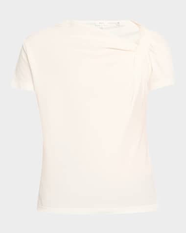 A.L.C. Liz Short-Sleeve Twist Top