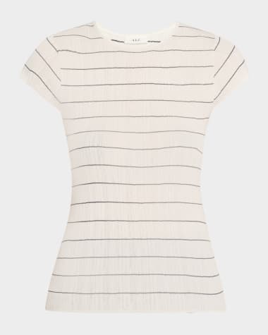 A.L.C. Sam Stripe Crewneck Tee