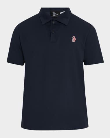 Moncler Grenoble Men's Logo Patch Polo Shirt