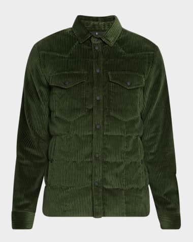 Moncler Grenoble Men's Gelt Down Corduroy Overshirt
