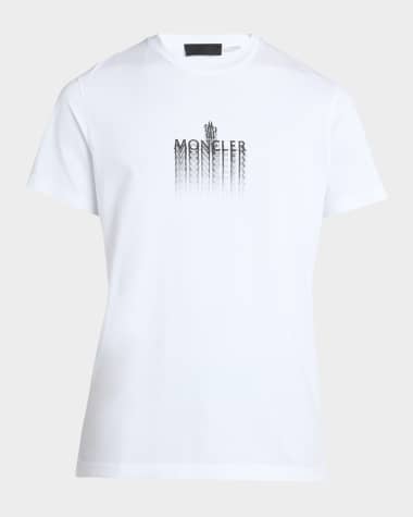 Moncler Men's Blurred Logo Crewneck T-Shirt