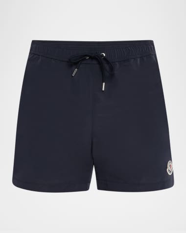 Moncler Men's Slim Logo Swim Shorts