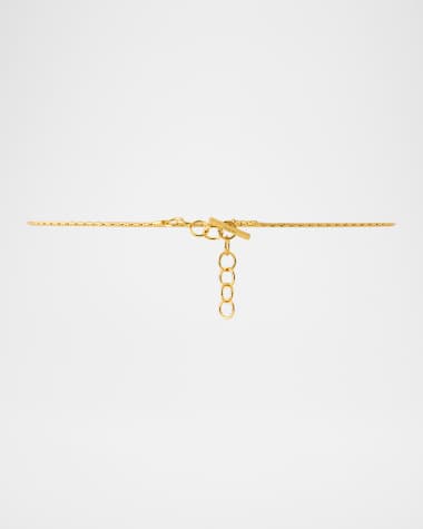 Saint Laurent Skinny Brass Chain Belt