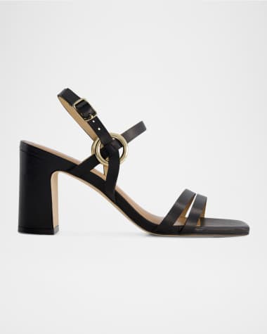 Bernardo Irisa Leather Ankle-Strap Sandals