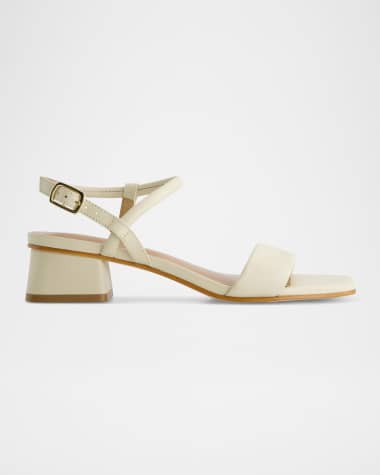 Bernardo Josei Leather Ankle-Strap Sandals