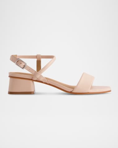 Bernardo Josei Leather Ankle-Strap Sandals