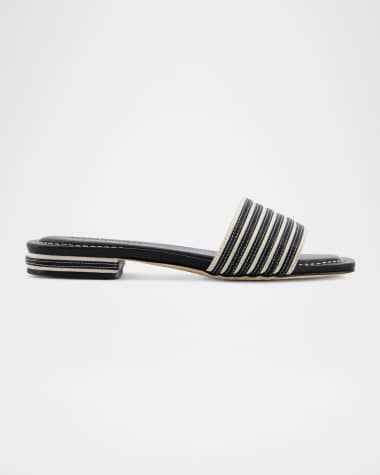 Bernardo 1946 Myko Bicolor Flat Slide Sandals