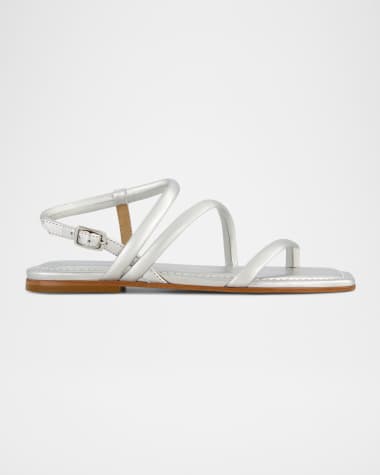 Bernardo Odessa Metallic Thong Slingback Sandals