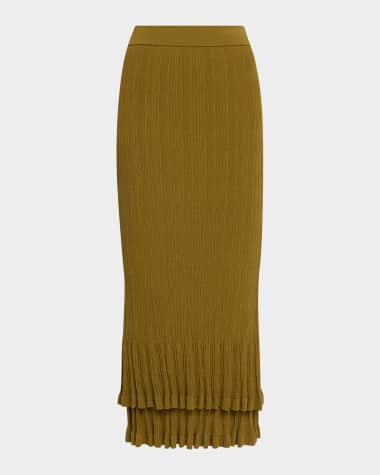 A.L.C. Lexi Ribbed Midi Skirt