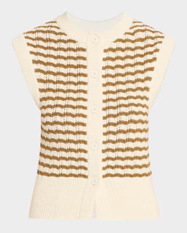 A.L.C. Margo Sleeveless Striped Knit Top