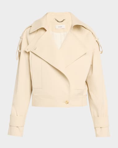 A.L.C. Miles Oversized Stretch Cotton Jacket