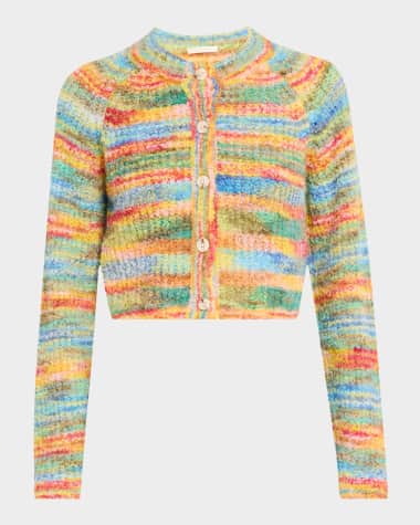 MOTHER The Raglan Crop Alpaca Cardigan